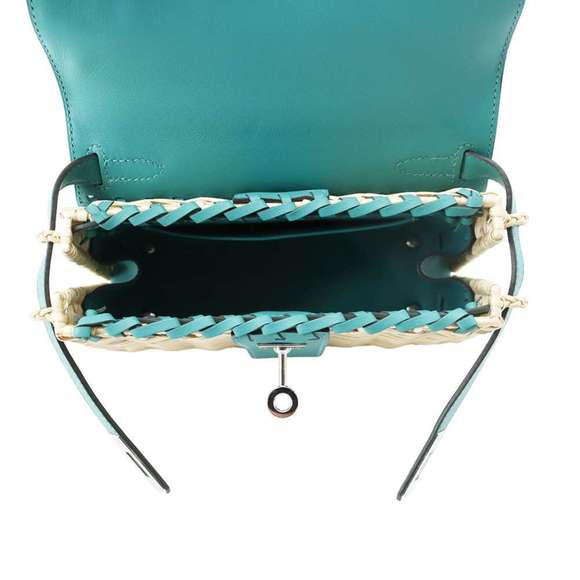 Hermes Kelly Picnic Mini Vert Verone Silver Hardware Swift Willow Y Stamp - Picture 6 of 13